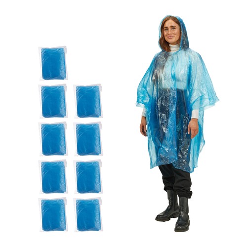 Impermeabili antipioggia blu