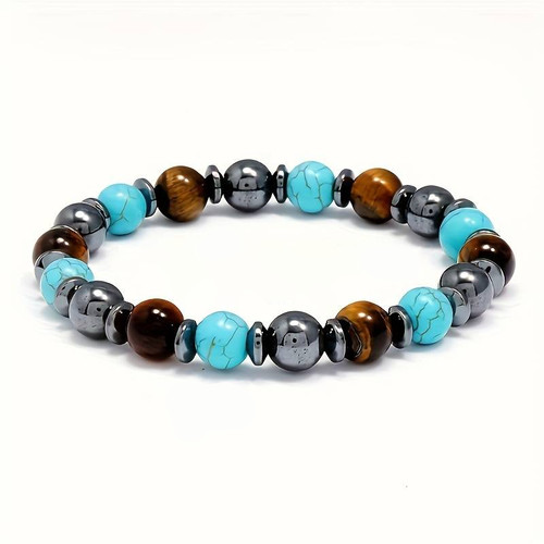 Bracciale uomo ematite - bracciale,