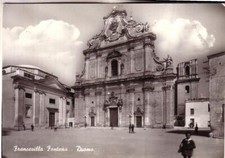   CARTOLINA  FRANCAVILLA FONTANA  B/N VIAGGIATA  1963 DUOMO ANIMATA   OCC