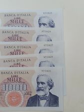 LOTTO 5 BANCONOTE 1.000 LIRE