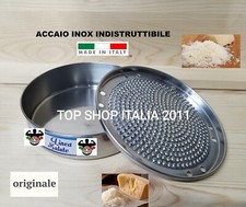 NEW GRATTUGIA CON CONTENITORE FORMAGGIO INOX  BARI TONDA DM.20 L'ORIGINALE 2023