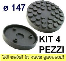 TAMPONI d. 147 MM con 3 pioli PONTI SOLLEVATORI 2 COLONNE Ravaglioli VERA GOMMA