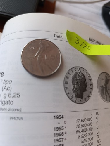 Moneta lire del - lire,