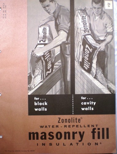 Zonolite catalog masonry fill - zonolite,
