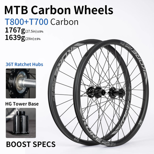 Set ruote bici - mtb, carbonio