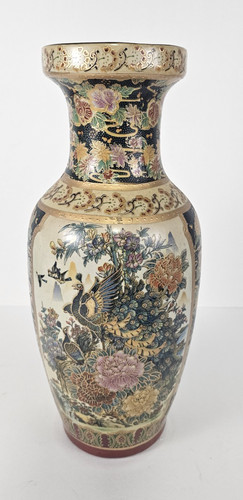 Vaso floreale pavone stile