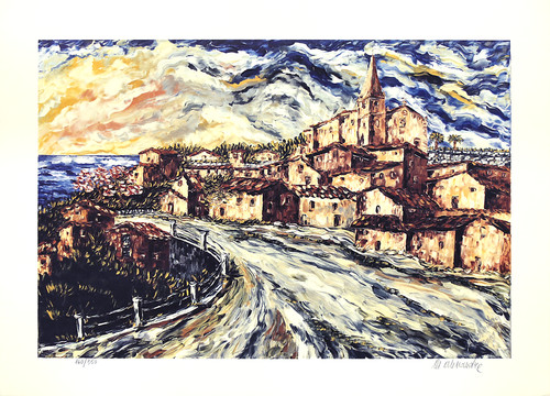 Litografia colori 50x70cm - litografia,
