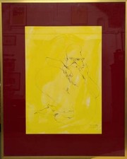 Enrico Colombotto ROSSO (1925-2013) - Figura, china su cartoncino