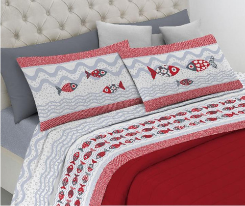 Completo lenzuola cotone - completo, mare