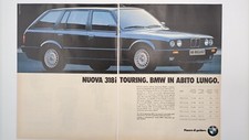 Clipping Pubblicità Advertising 1990 BMW 318i TOURING BMW in Abito Lungo