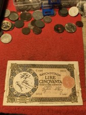 REGNO D’ITALIA – Lire 50 Lupetta (Fascio) L’Aquila – Decreto 17.5.1943 Scritte