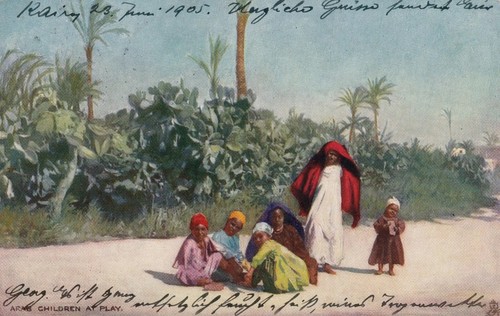 Egitto 1905 bambini in - egitto,
