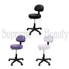 SGABELLO CON SCHIENALE HANDY PROFESSIONALE ESTETISTA MANICURE PEDICURE MAKE UP