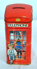 SALVADANAIO DI LATTA CHURCHILL CABINA TELEFONICA TOFFEE INGLESI ANNI '60