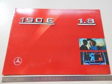 BROCHURE DEPLIANT ORIGINALE MERCEDES BENZ 190 E 1.8 1991