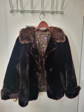 vtg leslie fay Fur Coat
