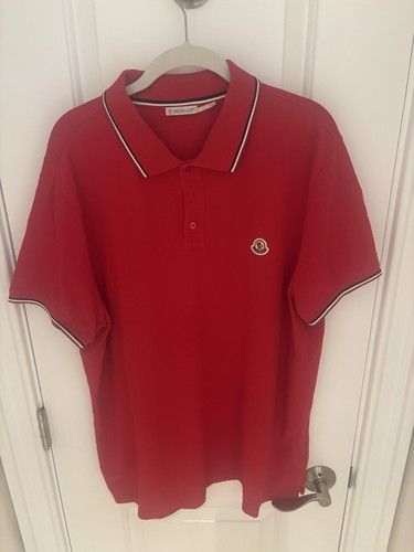 Polo moncler rossa taglia xxl - rossa,