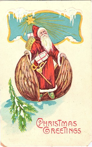 Cartolina natalizia vintage - cartolina,