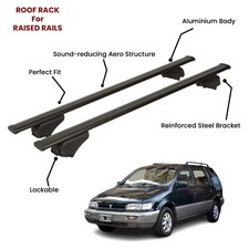 2 Pcs Black Cross Bars for