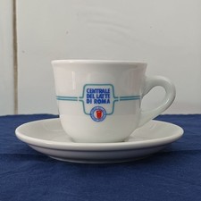 Tazzina Caffè Centrale Del Latte Roma Espresso Coffee Cup bar advertising 