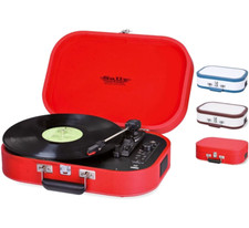 Giradischi vintage portatile a cinghia stereo vinile BLUETOOTH altoparlanti usb