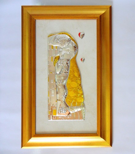 Gustav klimt bacio quadro - il,