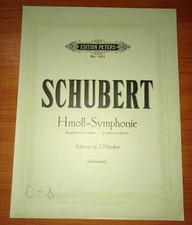 Schubert, Symphonie in H moll (Kleinmichel) Piano, Peters, senza data