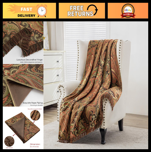 Coperta damascata vintage