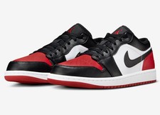 Nike Air Jordan 1 Low Bred Toe 2.0 scarpe sneaker Chicago 46 US 12 553558-161