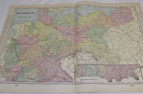 Antica mappa colori - antica, 1900