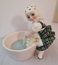 ESSEVI ceramica raffigurante lavandaia data 1939 vintage collezione s.vacchetti