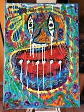 MODERN ABSTRACT PAINTINGS HAND