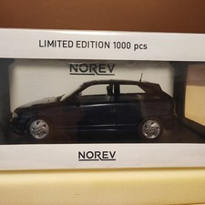 Modellino auto Opel Astra GSI - modello F 3 porte sport blu blue 1992 Norev 1:18
