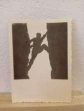 Passaggio Camion Rio Freddo  scalatore Italia anni '40 foto d'epoca controluce 