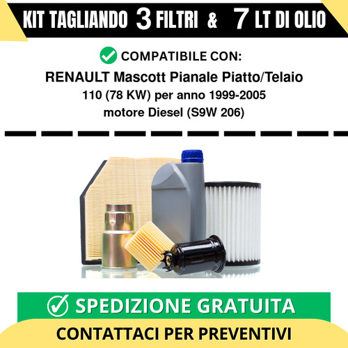 Tagliando per renault mascott - renault,