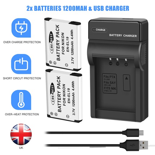 Batteria el19 per nikon - batteria, en-el19