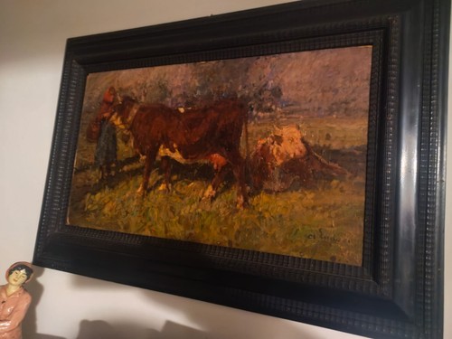 Quadro antico lupo - ,