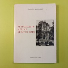 PERSONALITÀ NETINE DI TUTTI I TEMPI GAETANO PASSARELLO EDIGRAF CATANIA 1969
