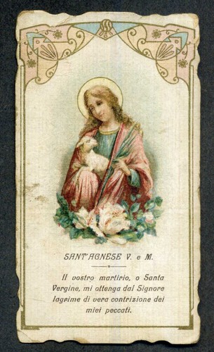Santino holy card - -,