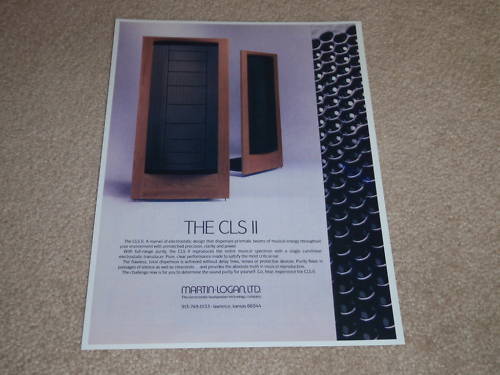 Martin logan cls - cls, ii