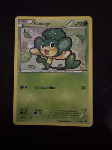 Carta pokemon pansage - pokemon,