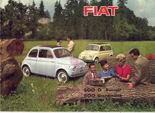 Catalogue Brochure Fiat 500 D