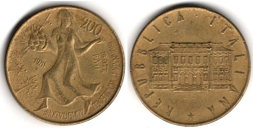 Italia 200 lire 1981 - 200,