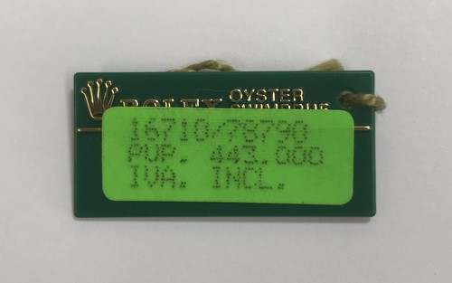 Rolex green tag oyster - tag,