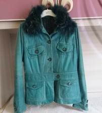 Giacca donna Ethic Vera Pelle con Pelliccia rimovibile tg 44 Colore Verde