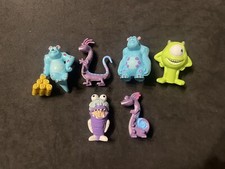 Lotto 6 personaggi vari MONSTER & CO Nestlè Disney Cartone Animato Sorprese