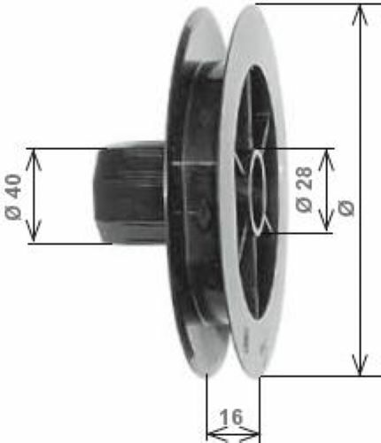 Puleggia tapparelle mini - tapparelle,