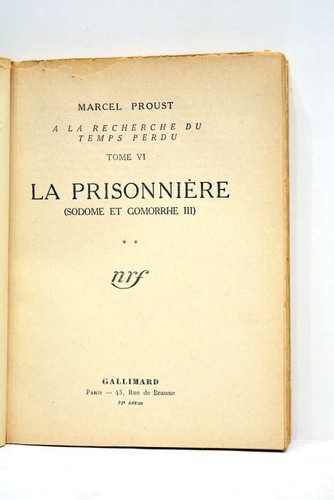 Livre ancien proust - livre, a