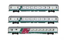 Rivarossi HR4359 Set 3 Carrozze IC Sila Torino Reggio Calabria Xmpr FS scala H0