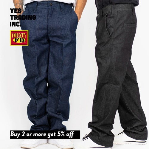 County jeans denim rigido - denim,